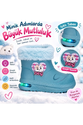 Look Life Su Geçirmez Çocuk Yağmur Botu 525 Yeşil