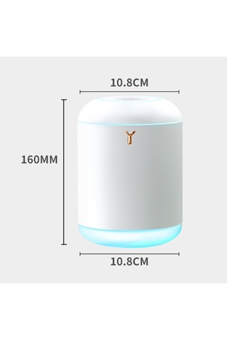 Ev Sessiz Büyük Kapasiteli Nemlendirici Ofis Usb Aromaterapi Püskürtücü Am-j1 Beyaz