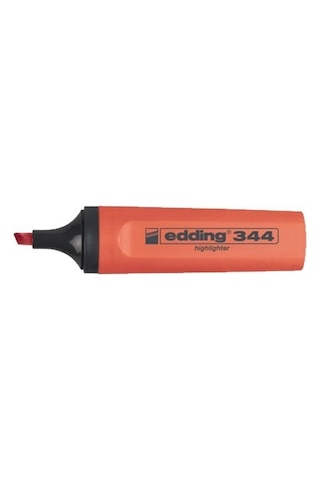 Edding Fosforlu Kalem 344 Nar Çiçeği - Kırmızı