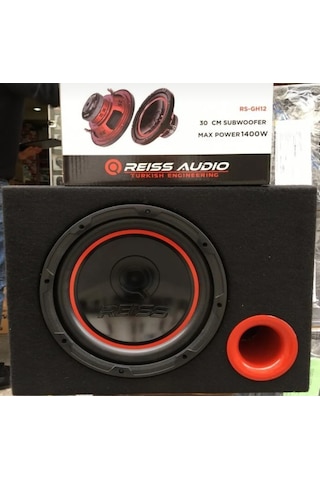 Reiss Audio Rs-gh12 30 Cm Subwoofer Bas 1400 Watt Kabinli