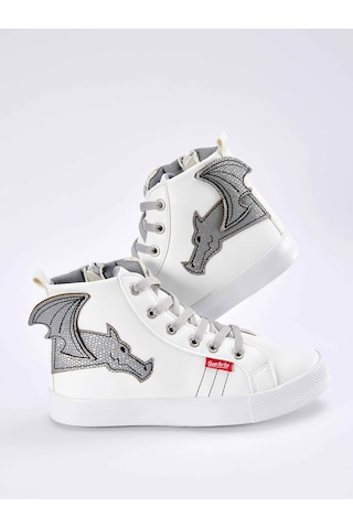 Denokids Ejderha Erkek Çocuk Beyaz Sneakers