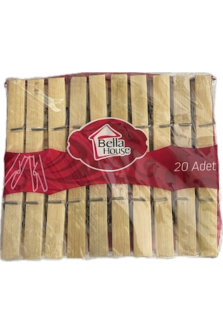 Bella House Tahta Mandal 20li Çok Renkli
