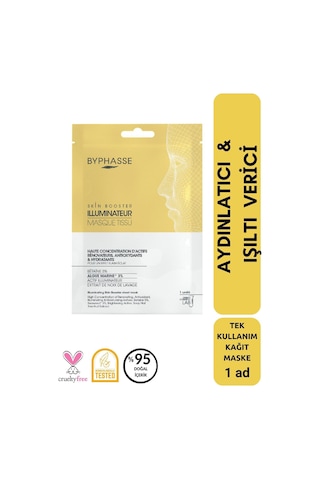 Byphasse Aydınlatıcı Ve Işıltı Verici Skin Booster Kağıt Yüz Maskesi