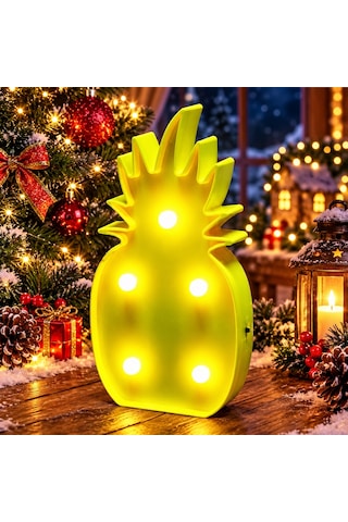Led Işıklı Ananas Yılbaşı Ağacı Dekorları Gün Işığı Led Işıklı Anans Pıneapple Led Light Sabit Yanar Diğer