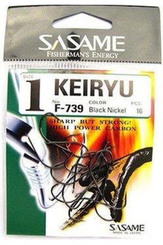 Sasame Keiryu F-739 Black Nikel Olta Iğnesi