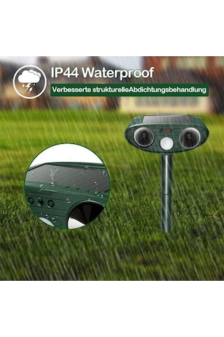 Qianfan Ultrasonik Kedi Kovucu, Hayvan Kovucu Güneş Enerjili Kb