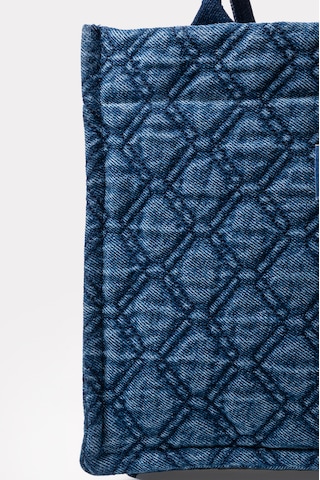 İcone Bag Kapitone Desenli Denim Kadın Çanta, Kot Kadın Çanta, El, Kol Ve Omuz Kadın Çantası Yıkamalı Kot Kot Lacivert