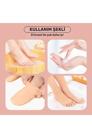 Ekstra Kalın Jel Ayak Nemlendirici Çorap