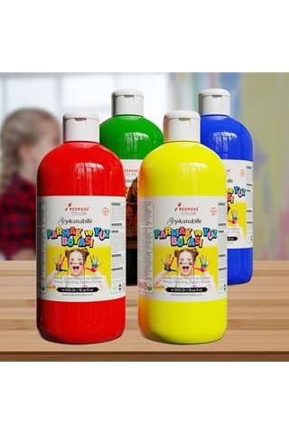 Ana Renkler Parmak Boyası 4&apos Lü Set 4x500gr Diğer