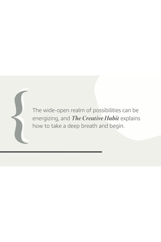 The Creative Habit: Learn It And Use It For Life