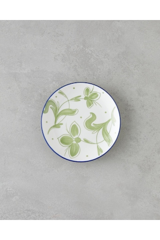 English Home Plantopia Porselen Pasta Tabağı 15 Cm Beyaz - Lacivert Beyaz - Lacivert