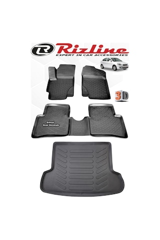 Rizline Hyundai Accent Era 2006-2012 3D Paspas+Bagaj Havuzu Seti
