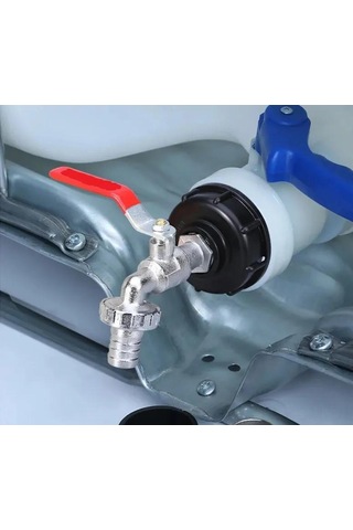 Suofeng Ibc Tankı Topak Valfi Seti - 60mm X 3/4" Alyuminyum Adaptörlü Bahçe Musluğu, Hortum Bağlantısı Ve Tamir Aksesuarları