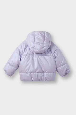 Defacto Kapüşonlu Fermuarlı Çıtçıtlı Şişme Lila Kız Bebek Mont E7985a5/pr247 Lila