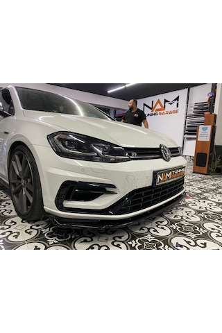 Vw Golf 7 - 7.5 R Ön Tampon Lipi Plastik Piano Black