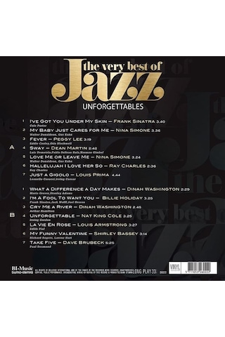 Unforgettable Very Best Of Jazz - Çeşitli Sanatçılar (Plak)