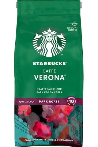 Starbucks Caffe Verona Dark Roast Öğütülmüş Filtre Kahve 200 G