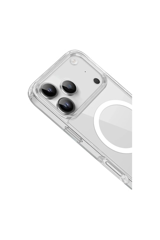 Apple Uyumlu iPhone 17 Pro İçin Magsafe Özellikli Şeffaf Kılıf Şeffaf