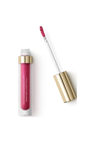 Kiko Holiday Wonderlights Sparkly Matte Liquid Lipstick 02 Cozy Fuchsia