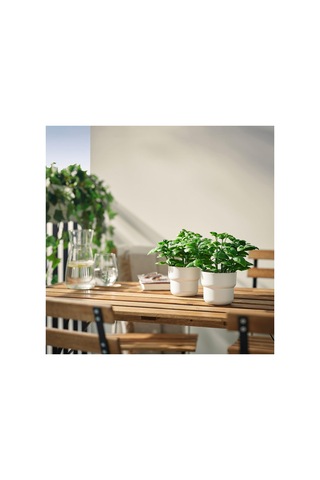 Yapay Bitki, Yeşil, 9 Cm, Fesleğen, İç/dış Mekan Diğer