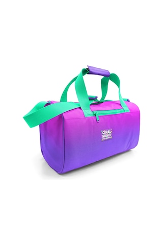 Coral High Kız Çocuk Spor Ve Seyahat Çantası - Pembe Mor Renk Geçişli Desenli - 27518 Çok Renkli