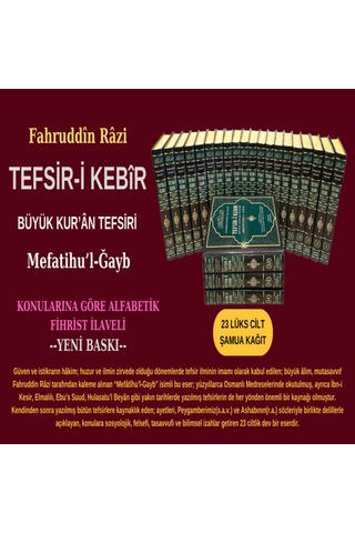 Tefsir-i Kebir 23 Cilt, Takım Fahruddin Er-razi --yeni Baskı