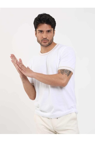 Dufy Beyaz Erkek Slim Fit Düz O Yaka Kazak - 104646-beyaz Beyaz