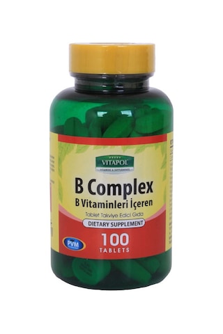 Vitapol Vitamin B Complex 2X100 Tablet Ağustos 2024