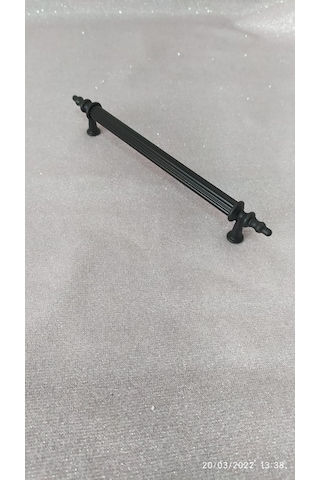 Sehrimanoglu 160mm Osmanlı Sıyah Kulp Mat Siyah Çekmece Dolap