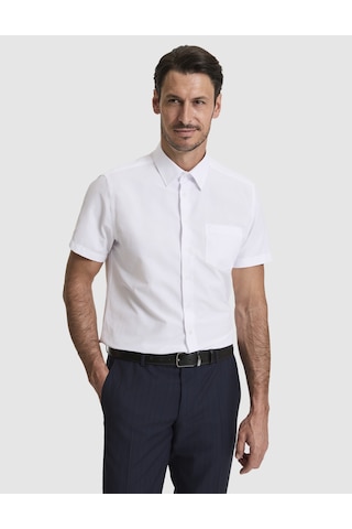 Pierre Cardin Erkek Beyaz Gömlek Kısa Kollu 50325339-vr013