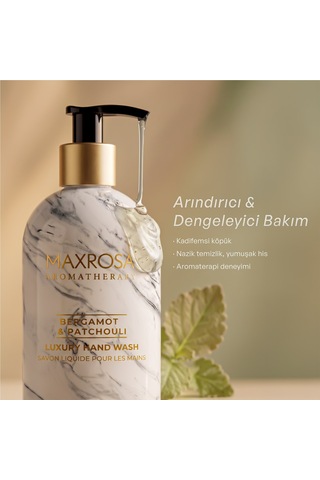 Maxrosa Aromatherapy Bergamot & Patchouli Sıvı Sabun 500 Ml