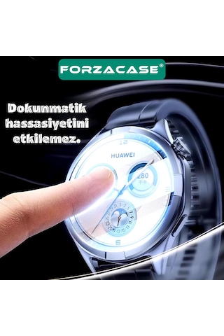 Forzacase Huawei Watch Gt5 Pro 46mm İle Uyumlu Temperli Kırılmaz Cam Ekran Koruyucu - Fc861 Şeffaf