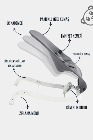Mamma Shake Sleep Oyuncaklı 2in1 Sallanır Yaylanır Katlanır Ana Kucağı + Taşıma Çantası