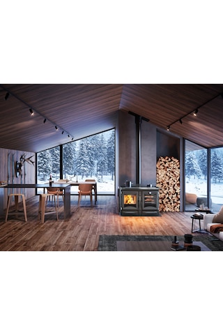 La Nordica Alaska Antrasit Kuzine Soba 7016050