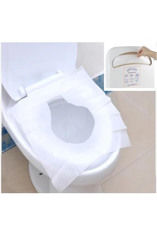 Klozet Kapak Örtüsü 250 Adet + Palex Beyaz Dispenser