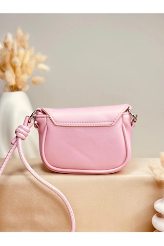 Elora Atelier Mini Flap Çapraz Askılı Bebek Pembesi Çanta Çok Renkli