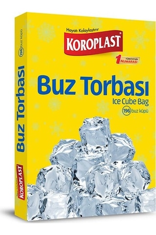 Koroplast Buz Torbası 12'li 196 Buz Küpü