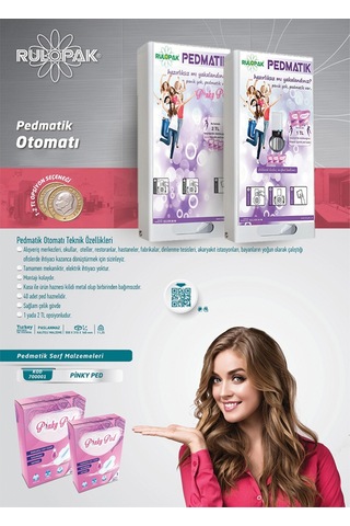 Rulopak Pedmatik Ped 120'Li Ped Otomatı Pedi