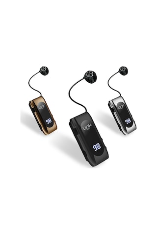 LinkTech V80 Pro Ekranlı Makaralı Titreşimli Bluetooth Kulaklık
