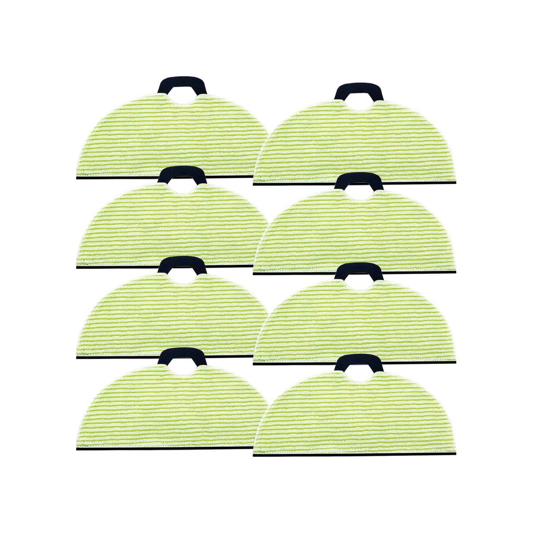 Yaleker 8 Adet Süpürge Robotu Yedek Mop Padı - Temizleme Bezleri Seti Yeşil