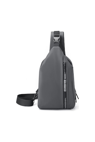 Erkekler İçin Şık Ve Pratik Su Geçirmez Çapraz Omuz Çantası - Çok Fonksiyonlu Küçük Göğüs Çantası, Günlük Kullanım İçin Rahat Ve Dayanıklı Sırt Çantası Gri