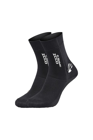Agoodshop Neopren Wetsuit Çoraplar Plaj Su Sıcak Kum Koruma Çorapları Siyah Xl Için