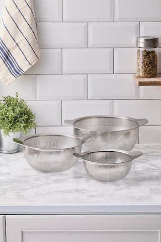 Aryıldız S/s Protools Kulplu Paslanmaz Çelik Süzgeç 18 Cm Ar264966 Gri