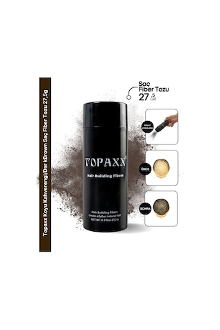 Topaxx Saç Dolgunlaştırıcı ve Seyrek Kapatıcı Saç Fiber Tozu 27.5 G