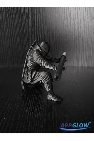Ninja Figürlü Masaüstü Kalem Tutucu Renk