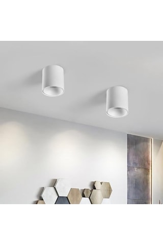 Silindir Sıva Üstü Led Spot Beyaz-beyaz 5w