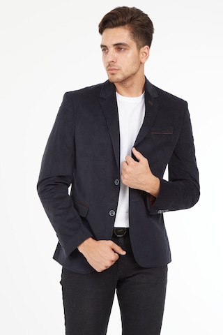 Sposo G-192 Dar Kalıp Örme Kumaş Lacivert Erkek Blazer Ceket Lacivert