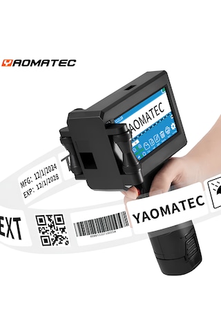 Türkçe Dil Inkjet Yazıcı El Tipi Seri Basım Barkod Skt Logo