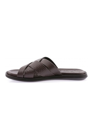 Dgn 559-23y Erkek Çapraz Bantli Merdane Terlik 559-2133-R0685 Kahverengi