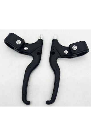 Xindoker Çocuk Bisikleti İki Parmaklı Plastik Fren Kolu - Siyah Çift Paket - Bisiklet Aksesuarı Fren Manipülatörü Siyah